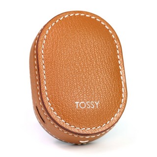 TOSSY 토씨 가죽 차량용 방향제 프랑스 고트스킨 고급 자동차디퓨저 송풍구형, 카멜(Camel), 라벤더(Lavender), 1개