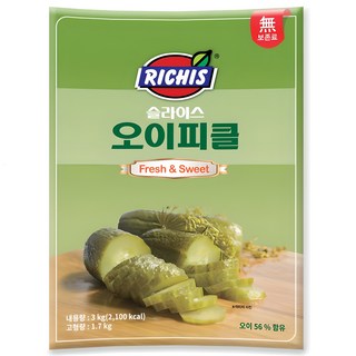 리치스 슬라이스 오이피클 파우치, 3kg, 1개