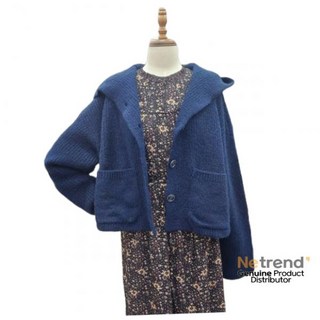 매장정품 써스데이아일랜드 간절기 가디건 로깅 후디 크롭 T238MCD245 nT11056