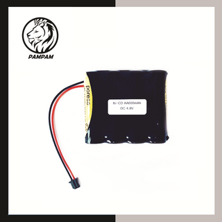 PORESO 4.8V AA 600mAh DF3컨 니카드 Ni-CD RC카 배터리 리드선, 1개