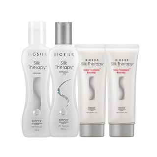 실크테라피 오리지널 헤어에센스 130ml + 라이트 에센스 130ml + 샤인 트리트먼트 로즈힙 100ml x 2개, 1개