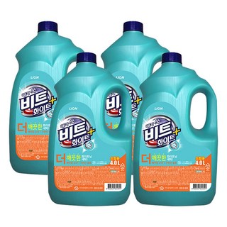 비트 화이트플러스 드럼용 액체세제, 4L, 4개
