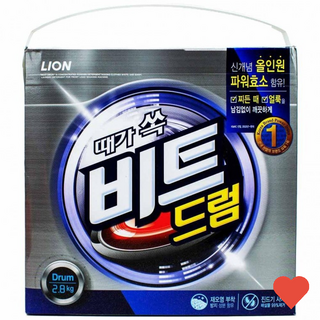 빨래비누 때 가 쏙 드럼용 올인원 파워 효소, 2.8kg, 1개