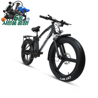 AU테크 스카닉 F100 36V 350W 팻바이크 광폭타이어 26인치 산악용 고급 전기자전거, 48V 20A(SDI), 스틸