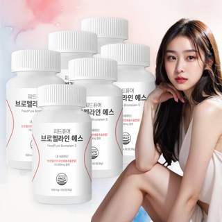 피드퓨어 브로멜라인 에스 S 고함량 파인애플 효소 단백질 분해 18000mg, 6개, 60정 마이디데이