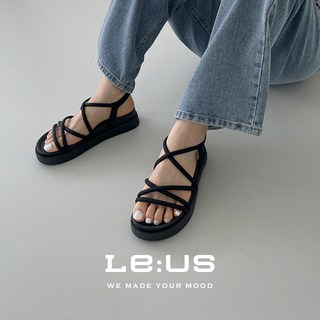 [MADE] 선데이 스트랩 밴딩 통굽 여름 여행 샌들(5cm) 플랫폼 키높이 상품 이미지