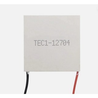 열전소자 TEC1-12704 펠티어 소자 냉각모듈 - DC 12V 4A - 40x40mm 초소형 수냉 쿨러 냉각판, 1개