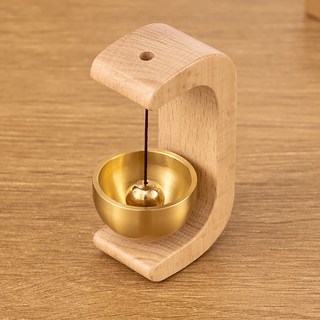 파님태 원목 도어벨 현관문 문종 풍경, 내츄럴