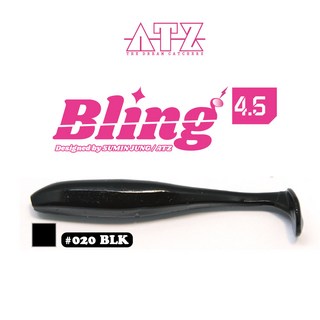 ATZ 블링 4.5 Bling 4.5 배스루어 배스낚시 쉐드웜 섀드웜, 020(BLK), 1개, 14g