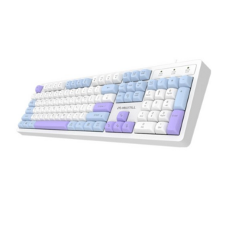 맥스틸 멤브레인 3컬러 키캡 RGB USB 유선 일반형 키보드, BLUE+WHITE 색상, GM-KM1U, 제조사축