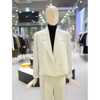 [럭키슈에뜨] 울 블렌드 크롭 자켓 LFJAS24840IVX