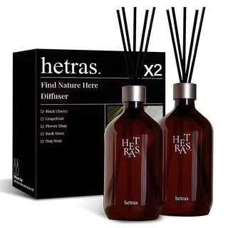 헤트라스 프리미엄 대용량 디퓨저 선물세트, 라튤립샤워, 2개
