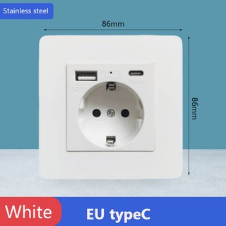 1/2/3/4/5 갱 벽 스위치 터치 AC110-250V 램프, 1개, 6) EU typeC