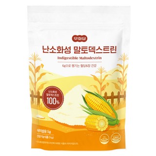 [무화당] 난소화성 말토덱스트린 식이섬유 쾌변 변비예방 차전자피, 1kg, 1개