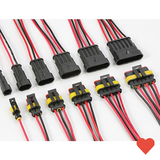 전기용품 자동차 오토바이 퀵보드 커넥터 단자 18AWG, 3P 방수커넥터, 1개
