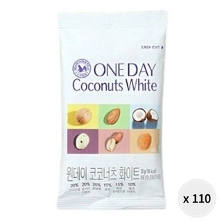 [산과들에] 코코넛 하루견과 원데이 코코너츠 화이트 100봉, 20g, 110개