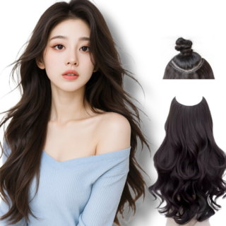 디올드 헤어맛집 완판템 레이어드컷 봉고데기 CS컬 헤어피스, 1개, 내추럴블랙