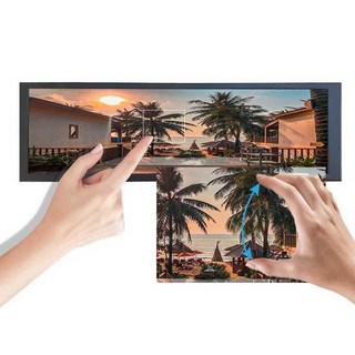 터치 보조 모니터 초미니 경량 이동식 포터블 휴대용, 7.9인치 화면+흰색 케이스+브래킷, 상세 페이지 참고