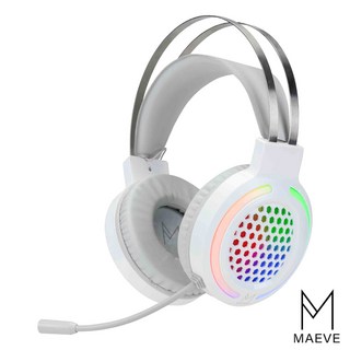 통풍잘되는 초경량 게이밍 헤드셋 USB 마이크 LED 메이브 M1