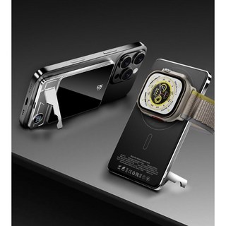 파워뱅크 3in1 초슬림 맥세이프 보조배터리 5000mAh / 10000mAh, 5000mAh 그레이