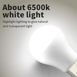 Led 전구 조명 USB 책 램프 보조베터리 미니 소형 밤 빛 눈 테이블 책상 손전등 캠핑 Lightiing, [01] White, [01] 1PCS, 01 White_01 1PCS, 1개