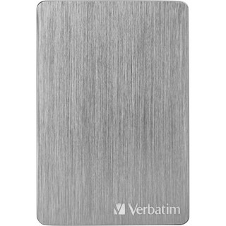 Verbatim 1TB Store 'n' Go ALU USB 3.2 Gen 1 HDD 후드 슬림 알루미늄 휴대용 외장 하드 드라이브 — 실버 138043
