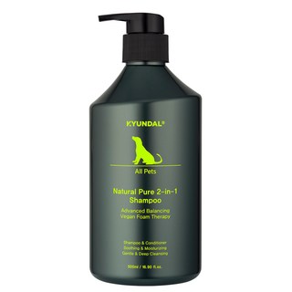 견달 강아지 피부 pH 최적화 내추럴 퓨어 천연 저자극 애견 샴푸 린스 겸용, 1개, 500ml