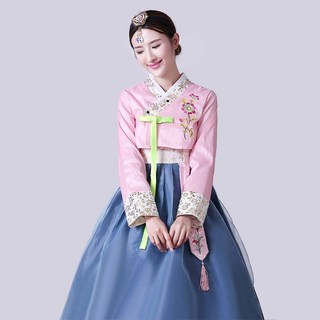 여성용 개량 한복 세트 여자 명절 행사 전통 궁중 한복 루즈핏 무대 공연 한복 생활 한복 세트 YMY