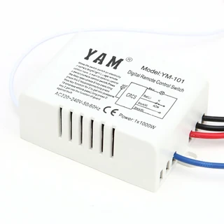 1/2/3 채널 무선 원격 제어 220V 전등 스위치 수신기 송신기 ON/OFF LED 천장 조명 램프, 02 One Way