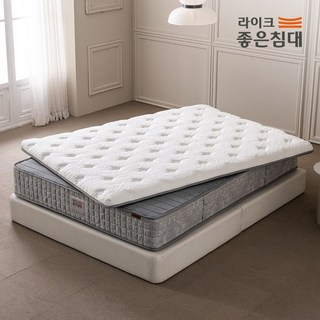 라이크좋은침대 라이크투인원 바닥 매트리스 SS/Q/K/LK, 화이트