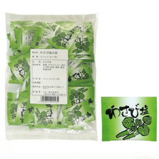 일본 와사비 소금 0.5g 100개 배달 업소용 일식조미료 돈까스 꼬치 가라아게 소스, 무료, 1개, 50g
