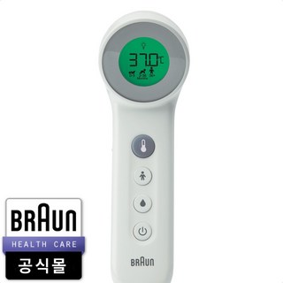 BRAUN 피부 적외선 비접촉 체온계 BNT400, 1개