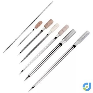 곡물 샘플러 시료 채취기 스테인레스 밀 쌀 추출 검사 농사 옥수수 샘플링 304 스텐, 40x1.0 나무손잡이, 1개