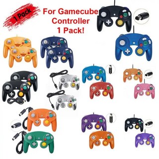 게임큐브 컨트롤러용 유선 게임패드 조이스틱 조이패드 게임 액세서리 Wii & Wiiu NGC 게임용, 1개, 4.Blue 1PCS