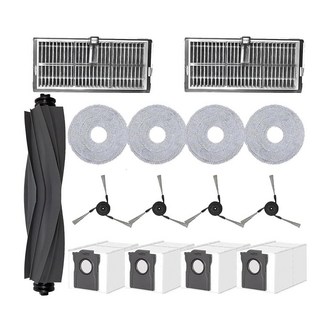 Dreame X40 Ultra용 액세서리 키트: Pro S30 울트라 로봇 진공 청소기와 호환되는 교체 부품 메인 브러시 사이드 헤파 필터 대걸레 패드 더스트 백 예비 부품