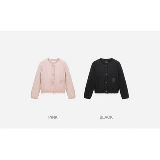 써스데이아일랜드 자카드 퀼팅 점퍼 (T246MJP135W)