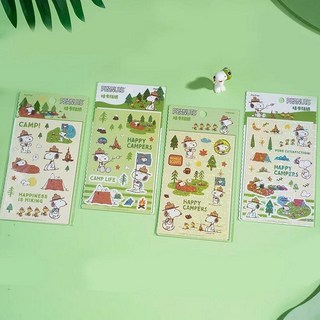 만화 애니메이션 귀여운 스누피 장식 스티커, 1개, 1. B-4pcs