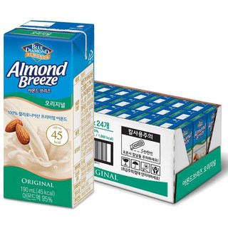 아몬드브리즈 오리지널, 190ml, 24개