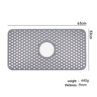 주방 싱크대용 실리콘 싱크 보호대 매트 그리드 미끄럼 방지 내열, A.silicone