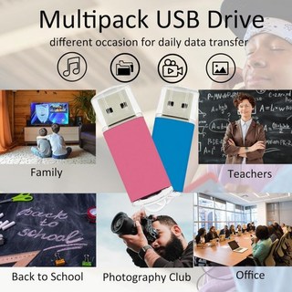 8GB FAT32 USB 플래시 드라이브 20개 묶음 나이스픽텐 벌크 20 썸 금속 점프 지퍼 메모리 스틱 펜 세트 끈 라벨 혼합색상, 1Count (20PCAK)