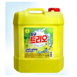 애경 향균 트리오 말통세제 14kg 주방세제 대용량, 1개