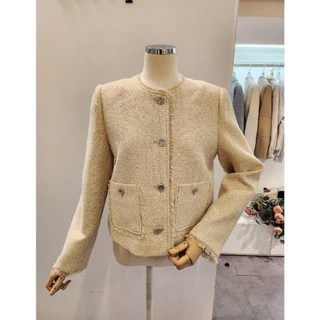 클리지 CP2WJK05 태슬 양포켓 트위드 자켓