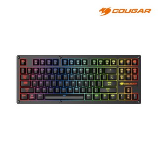 쿠거 COUGAR PURI TKL RGB 텐키리스 키보드 (적축), 적축