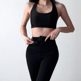 [뱃살 보정] 마린웨이브 착용 편한 코르셋 체형보정 레깅스 팬츠
