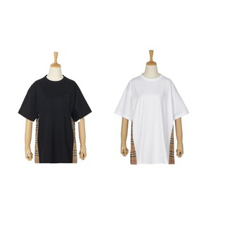 Burberry 버버리 캐릭 체크 라운드 반팔 티셔츠