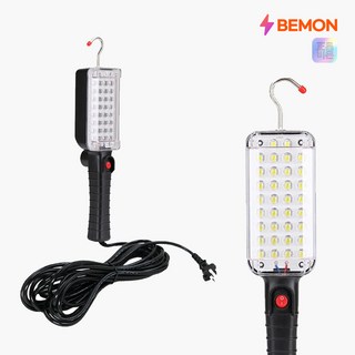 6.5M 유선 LED 작업등 강력 자석 작업 랜턴 조명 차량정비, 블랙, 1개