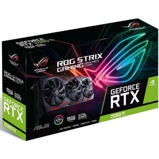 ASUS 아서스 ROG Strix GeForce RTX 2080TI 오버클럭 11G GDDR6 HDMI DP 1.4 USB Type-C 게이밍 그래픽 카드 (ROG-STRIX-RT, ROG STRIX Standard