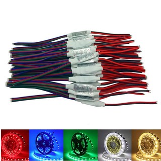 미니 3 키 RGB 컨트롤러 12V 24V 6A 밝기 조광기 4 핀 와이어 정전압 LED 2835 5050 컬러 스트립, 50PCS, 50개