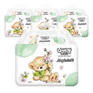 나비잠 매직소프트 Newborn 착용한 아기