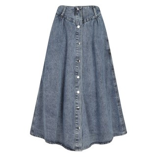 (레코브) 뒷밴딩 버튼 데님 스커트(LC61C3DS502B)